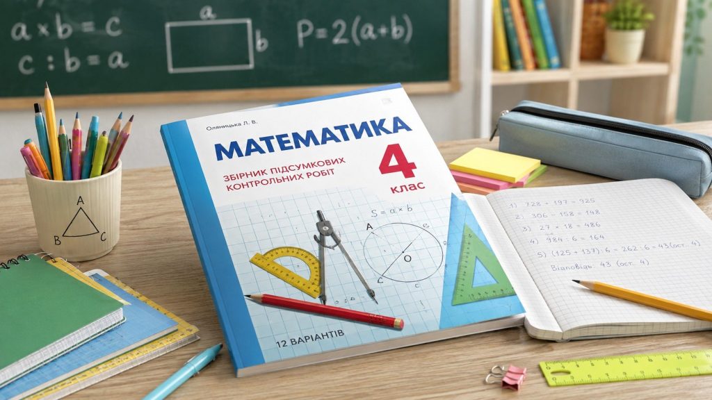 Математика 4 клас (Оляницька): робота зі збірником підсумкових контрольних