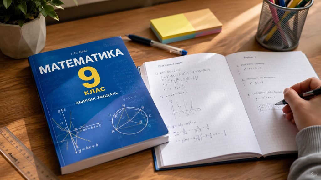 Математика 9 клас (Бевз): як користуватися збірником завдань для підготовки